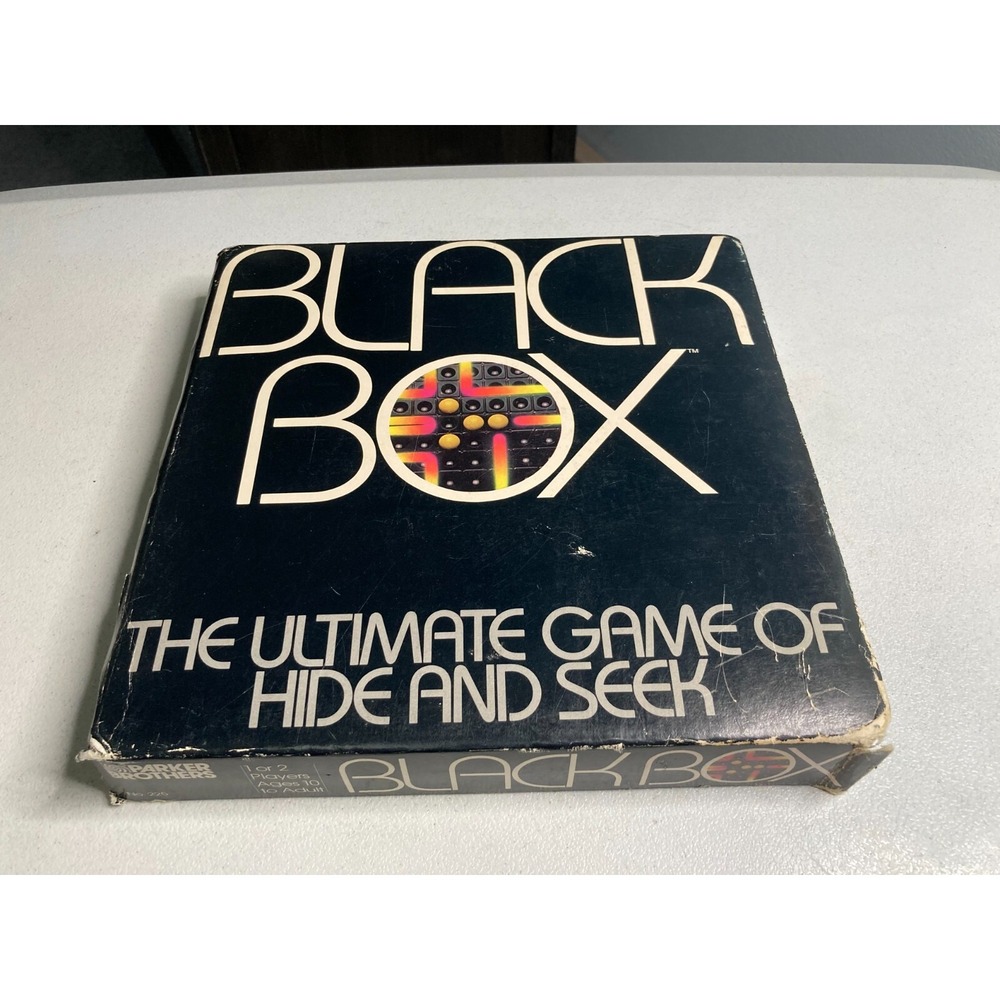 Vintage Black Box Ultimate Game of Hide and Seek Parker Brothers 1978 Open Box